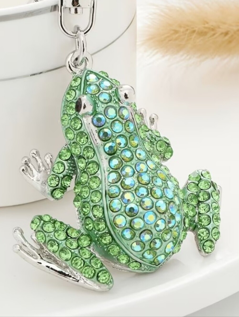 Green Frog Keychain/bag Charm